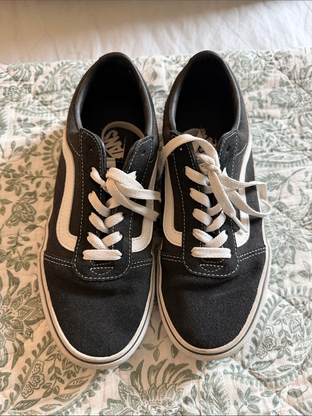 Vans Black & White Old Skool Low-Top Sneakers